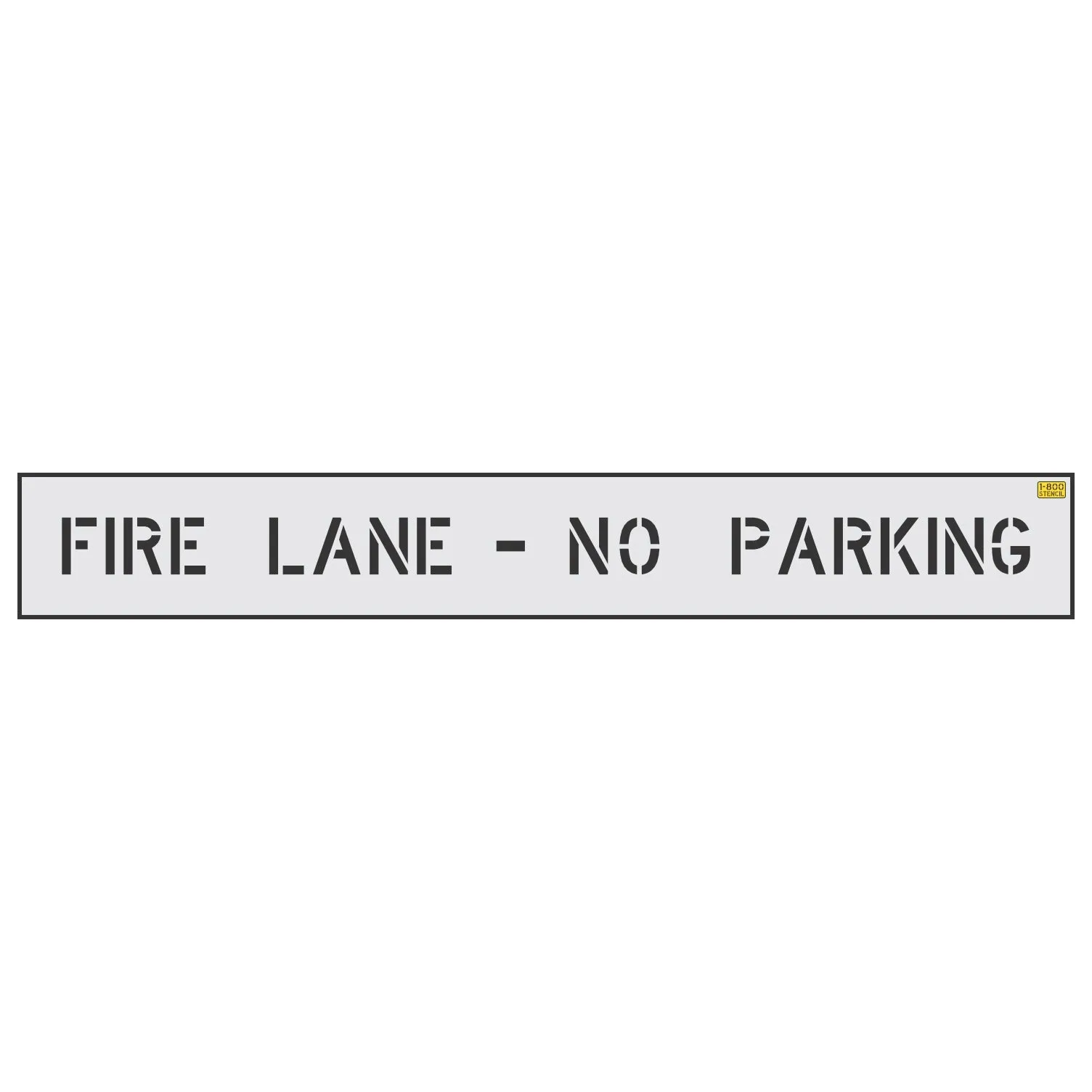 4" FIRE LANE - NO PARKING Stencil