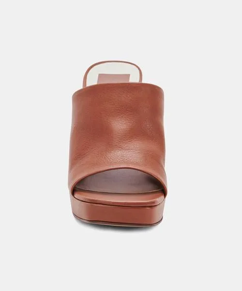Alyssa Heels Dk Brown Leather