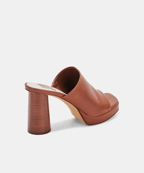 Alyssa Heels Dk Brown Leather