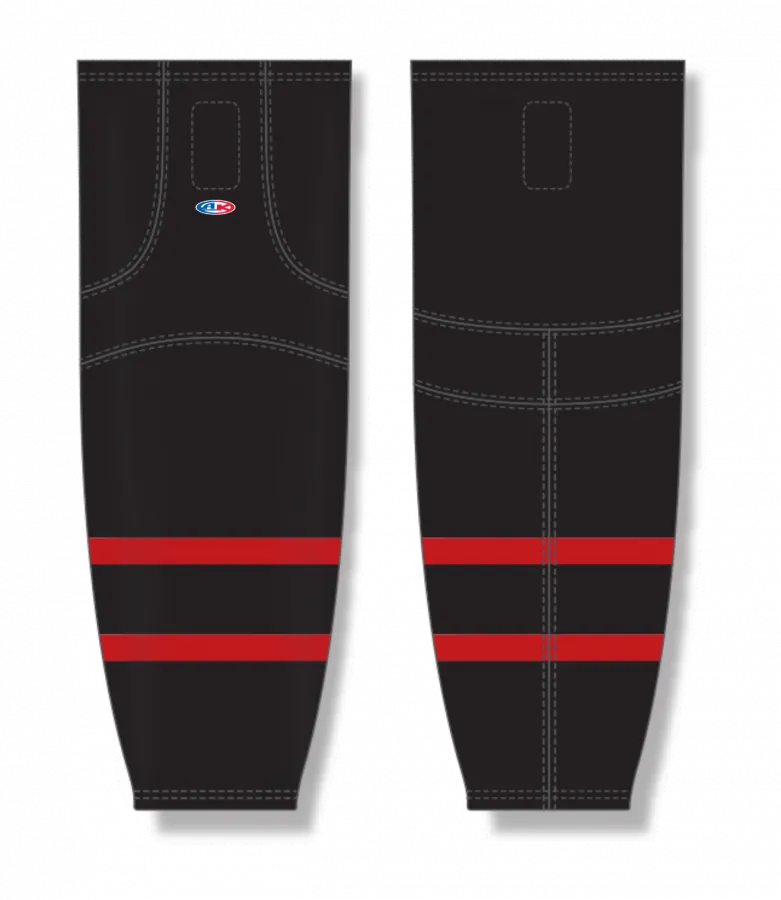 Athletic Knit (AK) HS2100-700 2021 Ottawa Senators Black Mesh Ice Hockey Socks