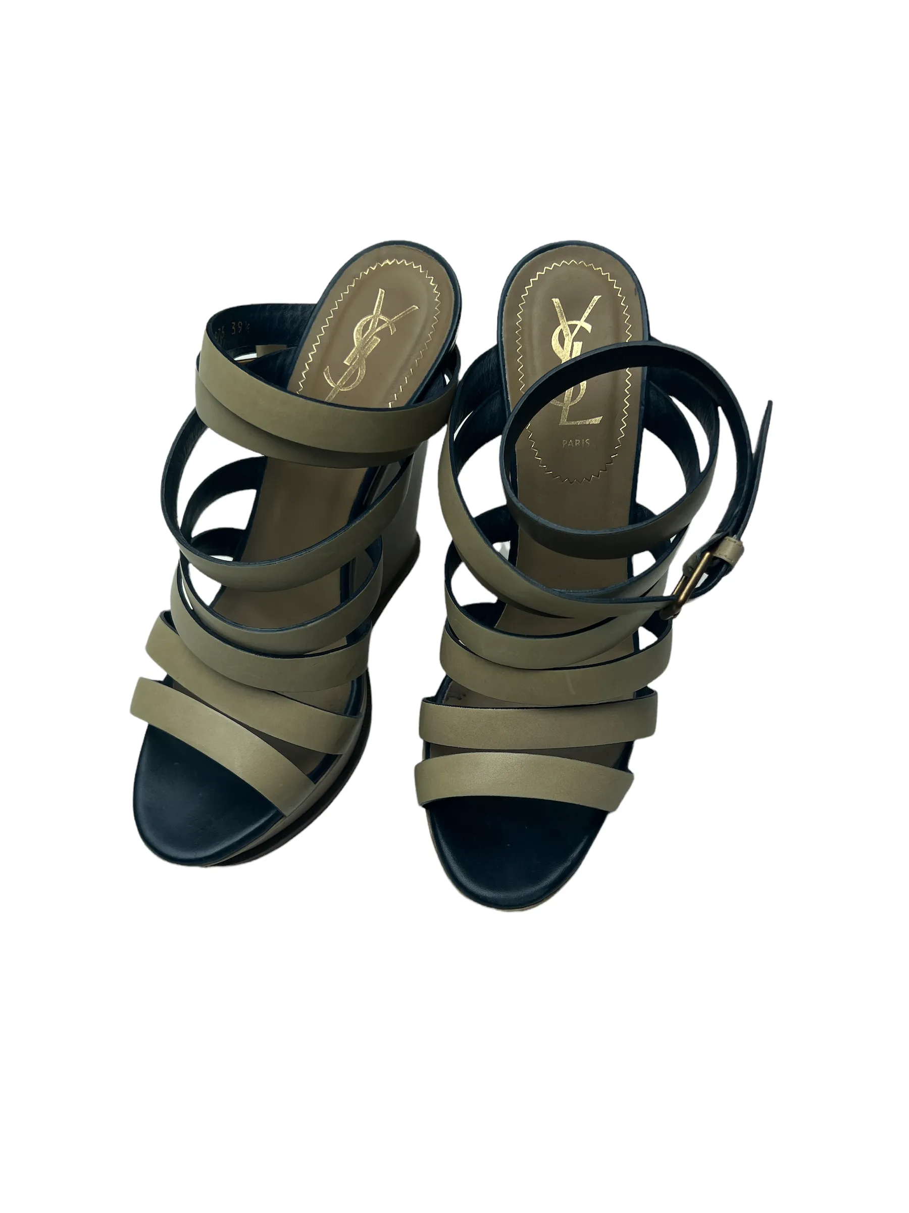 Beige Platform Heels - 9