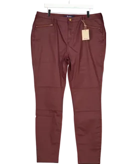 Boden Red The Brighton Biker Skinny Jeans UK 20
