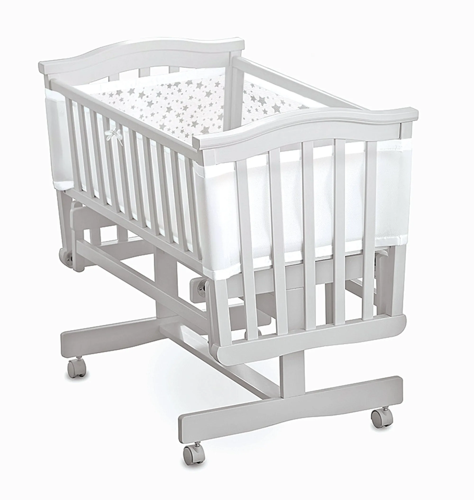 Breathable Baby Four Sided Mesh Crib Liner