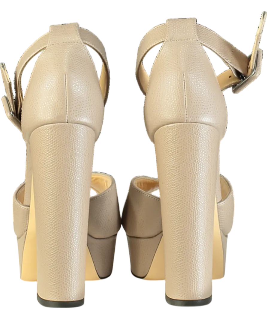 Charlotte Olympia Beige Leather Platform Heel UK 3.5 EU 36.5 👠