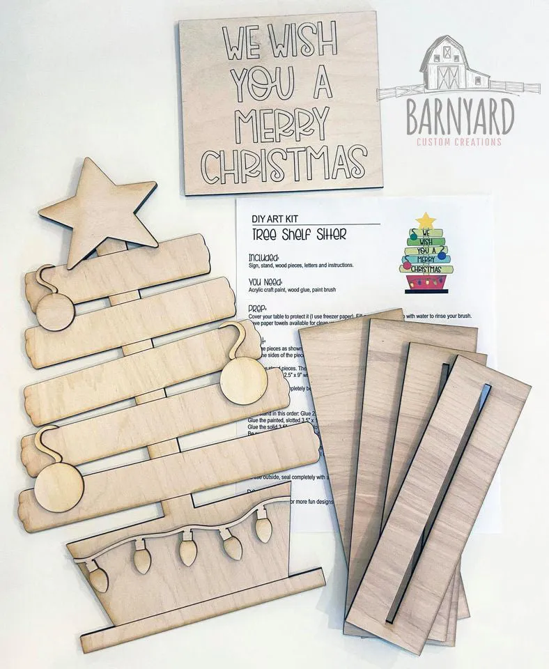 Christmas Tree Stand Sitter Sign| DIY Paint Kit