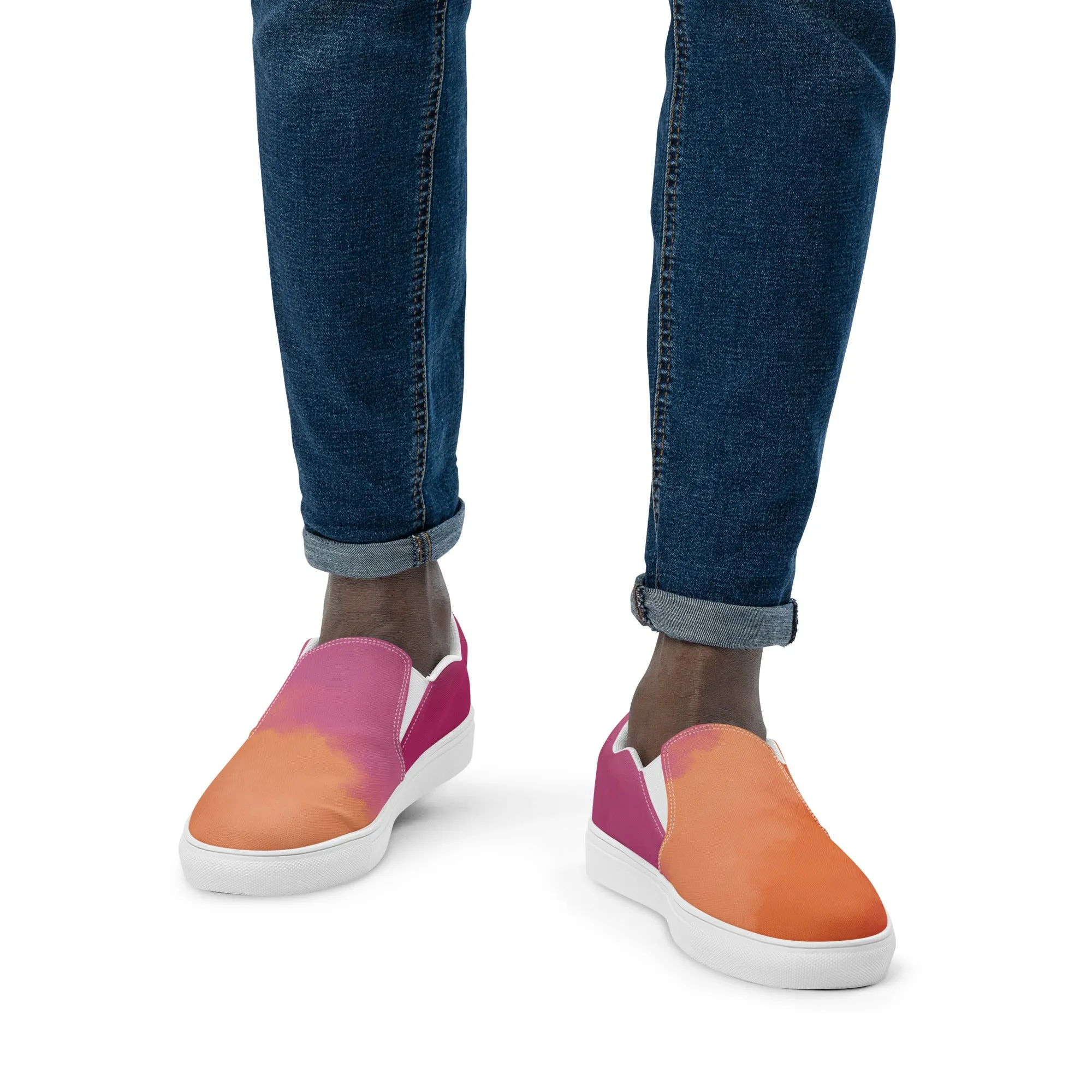 Cloudy Lesbian Slip-on Canvas Shoes (Masc Sizing)