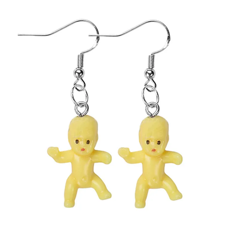 Colored Baby Earbob Earrings