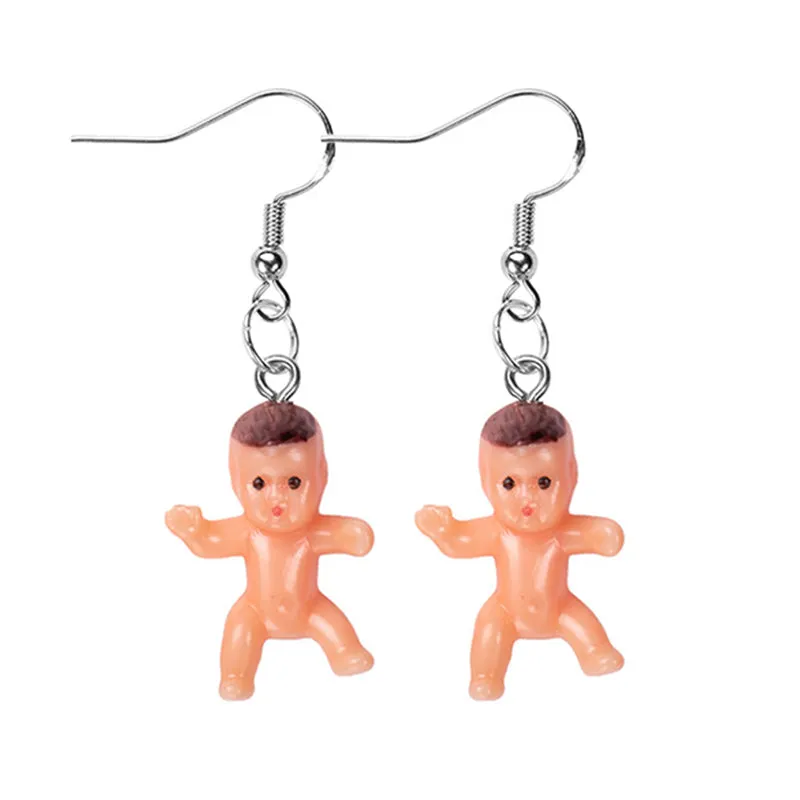Colored Baby Earbob Earrings