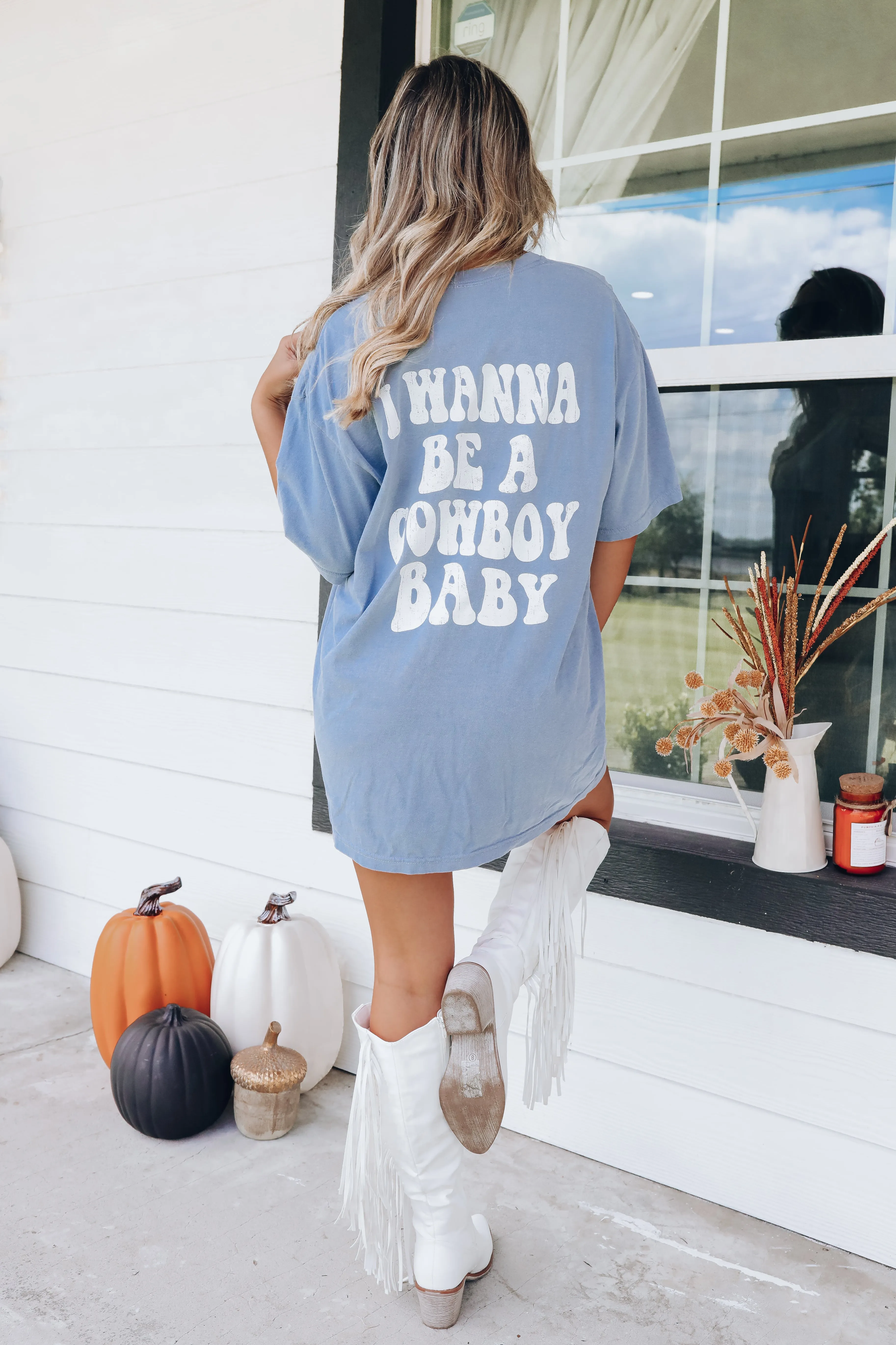 Cowboy Baby Graphic Tee - Blue