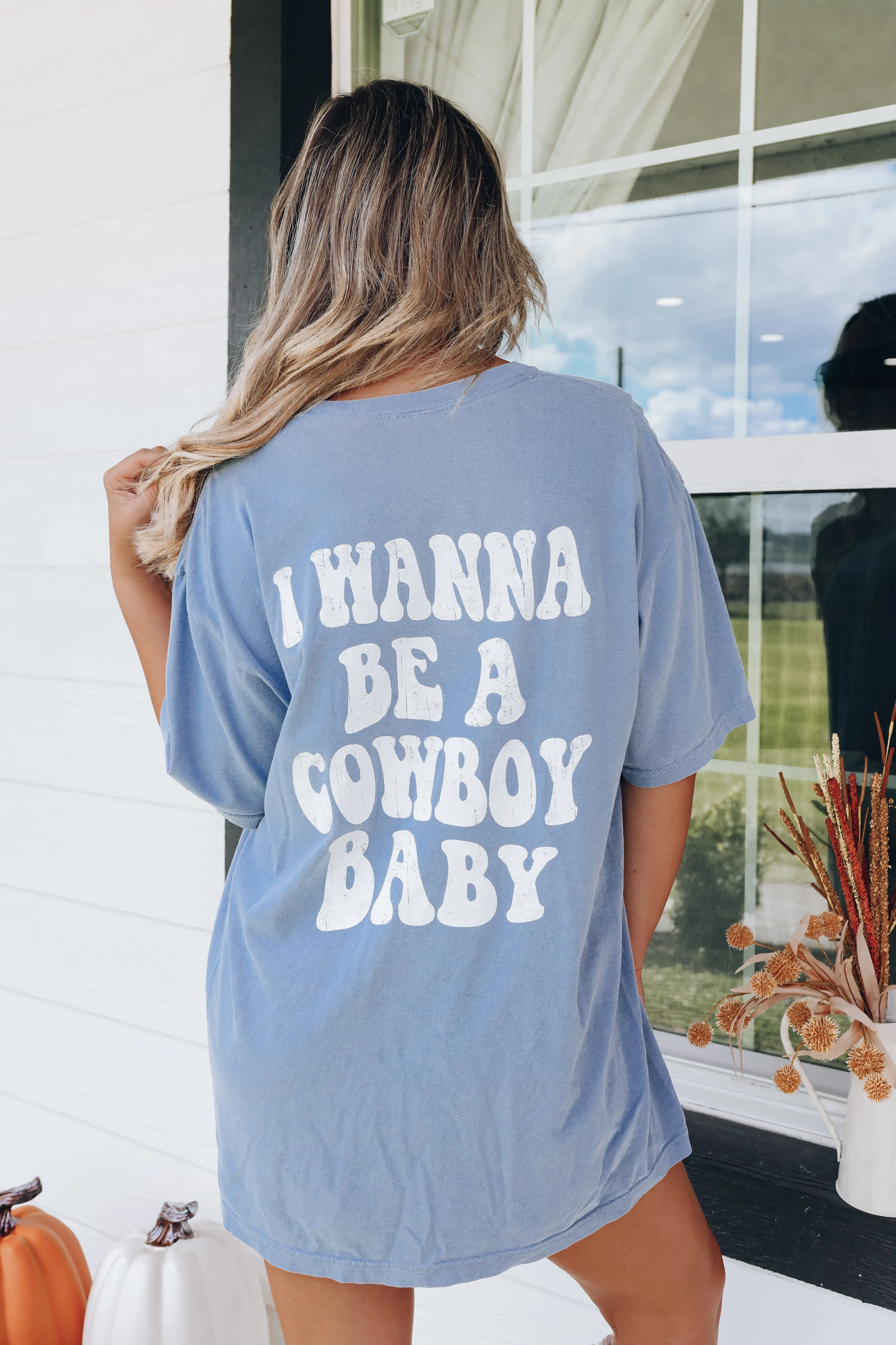 Cowboy Baby Graphic Tee - Blue