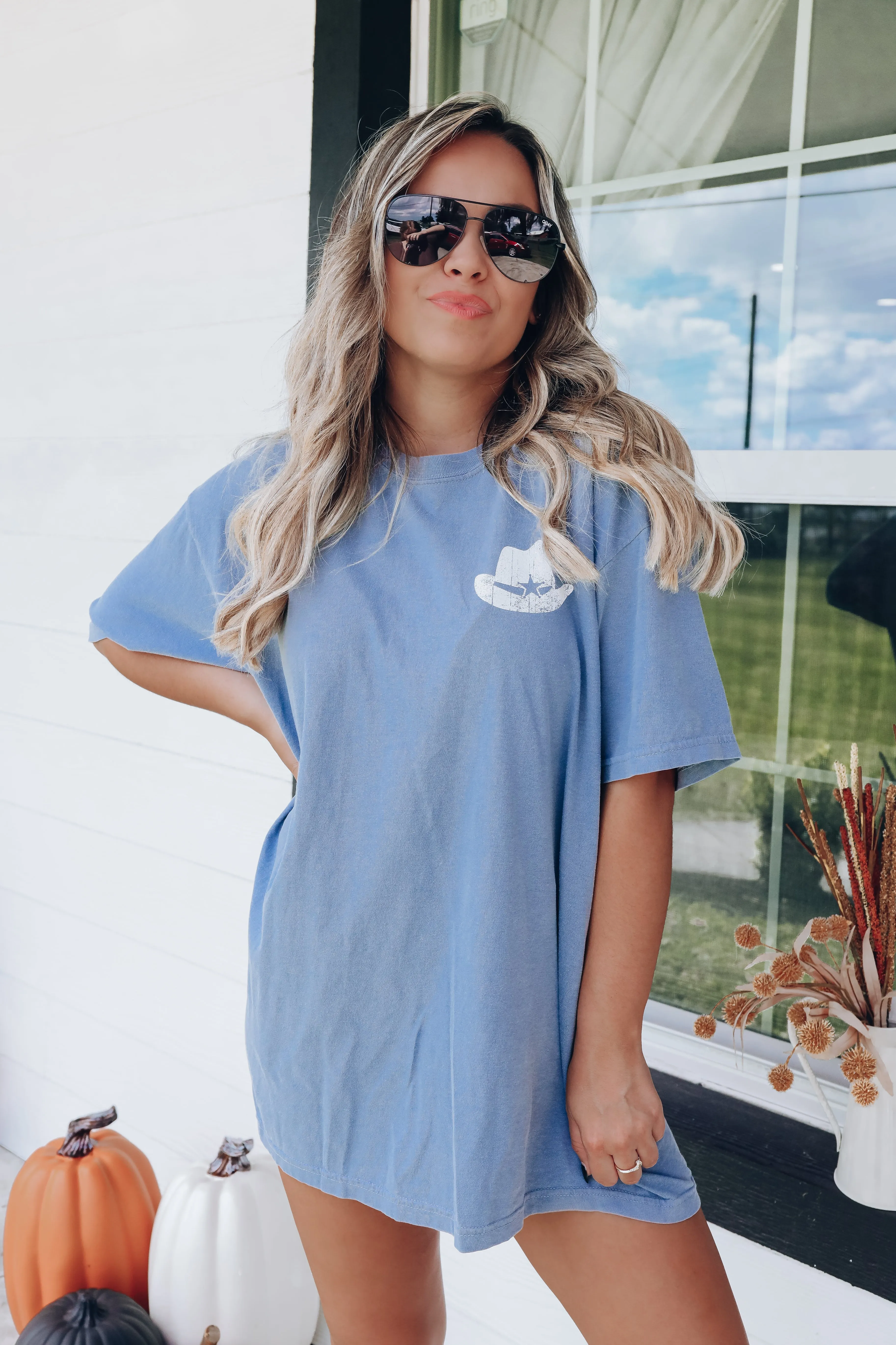 Cowboy Baby Graphic Tee - Blue