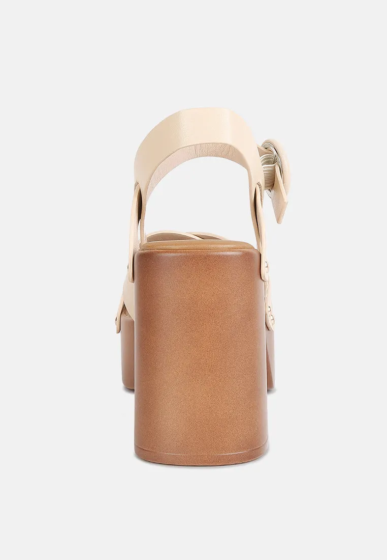 Cristina Cross Strap Embellished Heels