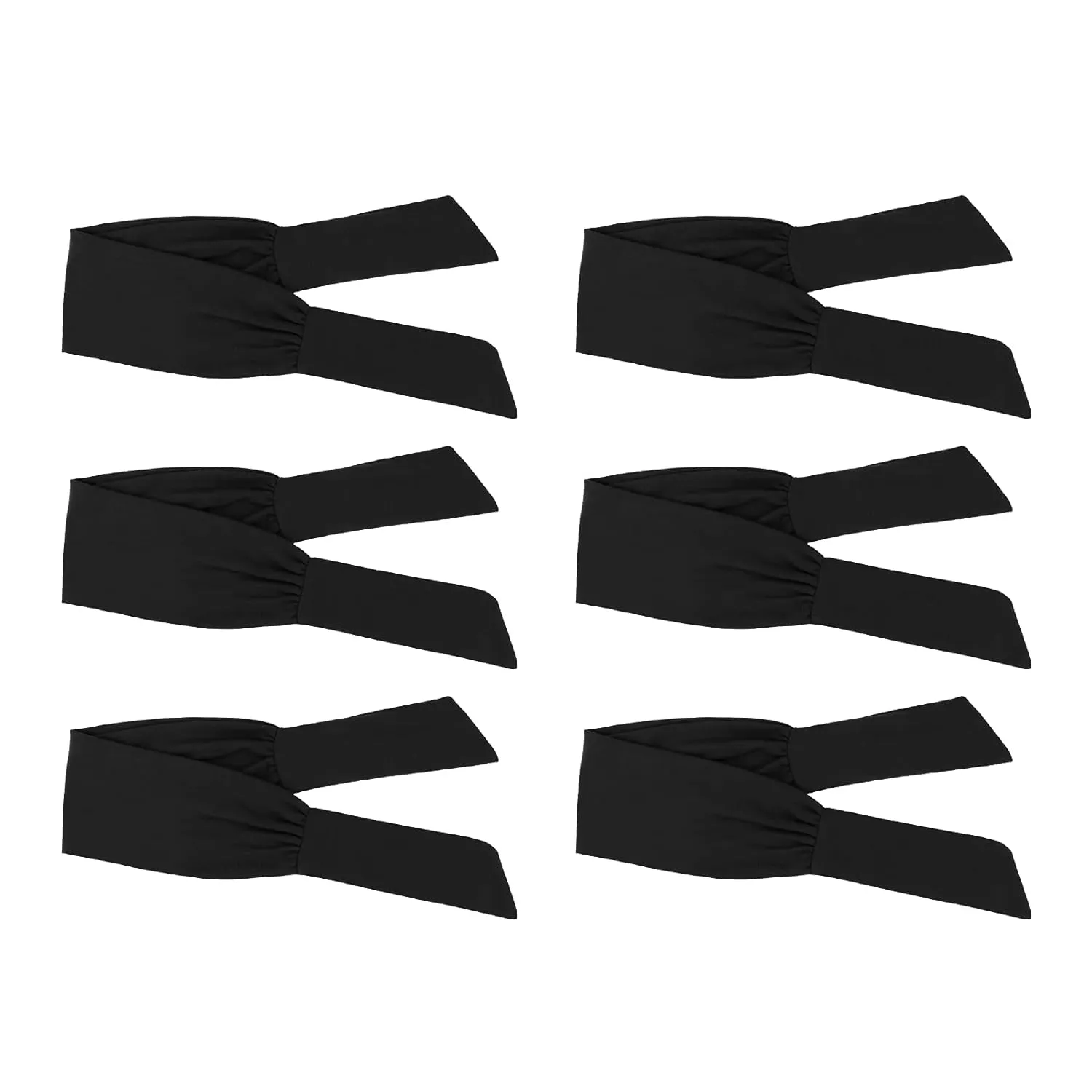 DRESHOW 6 PCS Adjustable Headbands for Women Knotted Headbands Elastic Non-Slip Fashion Hair Bands for Workout Sports Running Yoga