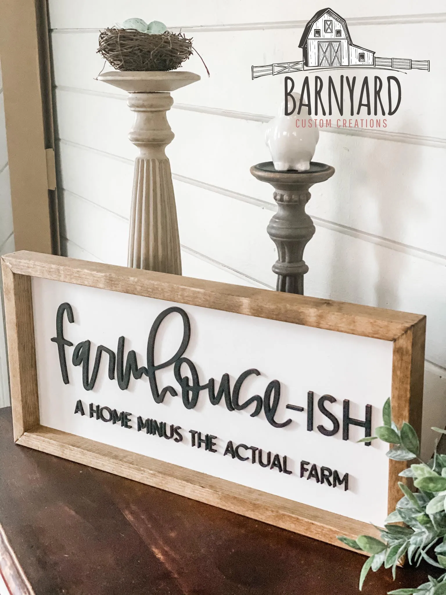 Farmhouse-ish 3D Home Décor Sign