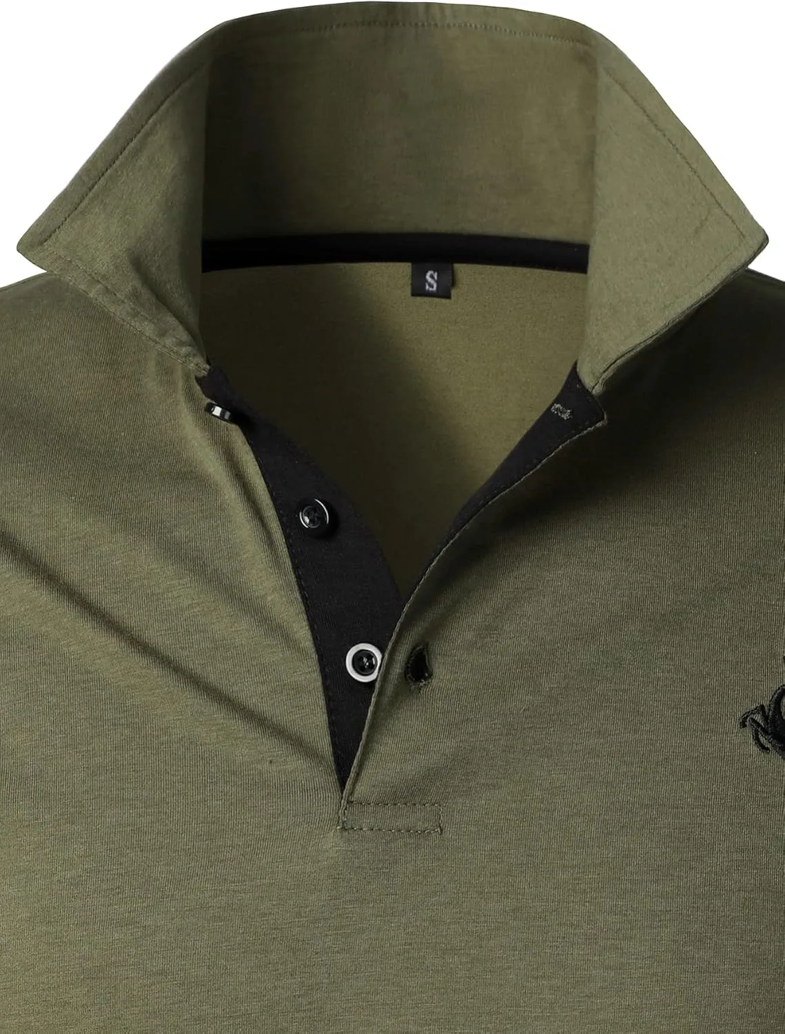 HOOD CREW Men??s Classic Polo Shirt Short Sleeve Shirts Lightweight Casual Tops