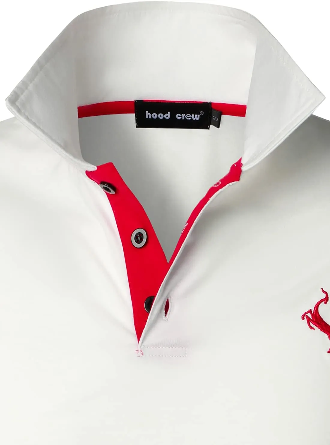HOOD CREW Men??s Classic Polo Shirt Short Sleeve Shirts Lightweight Casual Tops
