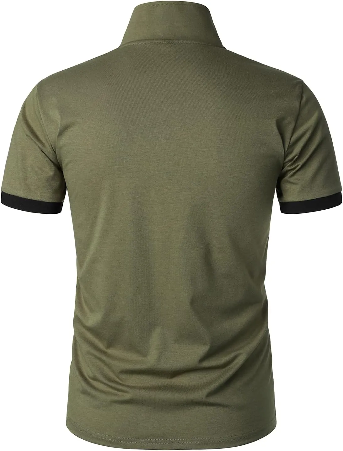 HOOD CREW Men??s Classic Polo Shirt Short Sleeve Shirts Lightweight Casual Tops