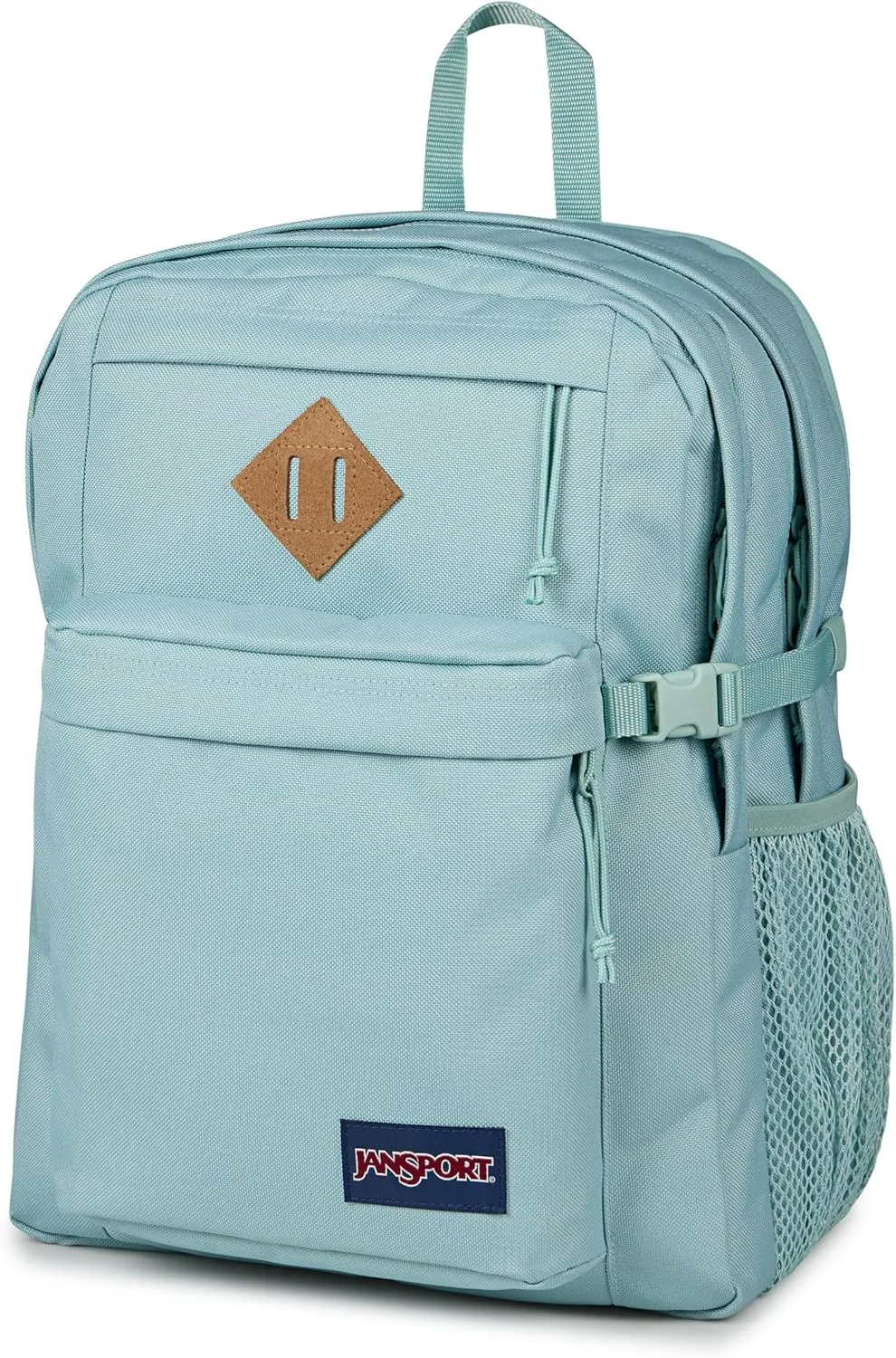 JanSport Main Campus Backpack - Travel or Work Backpack with 15-Inch Laptop Sleeve and Dual Water Bottle Pockets, Faded Sage