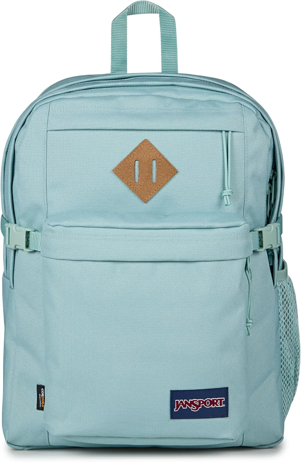 JanSport Main Campus Backpack - Travel or Work Backpack with 15-Inch Laptop Sleeve and Dual Water Bottle Pockets, Faded Sage