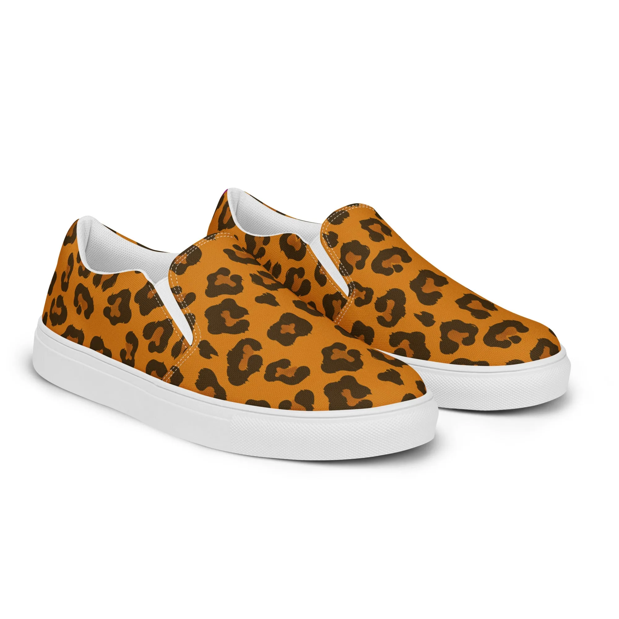 Leopard Print Rainbow Slip-on Shoes (female sizes)