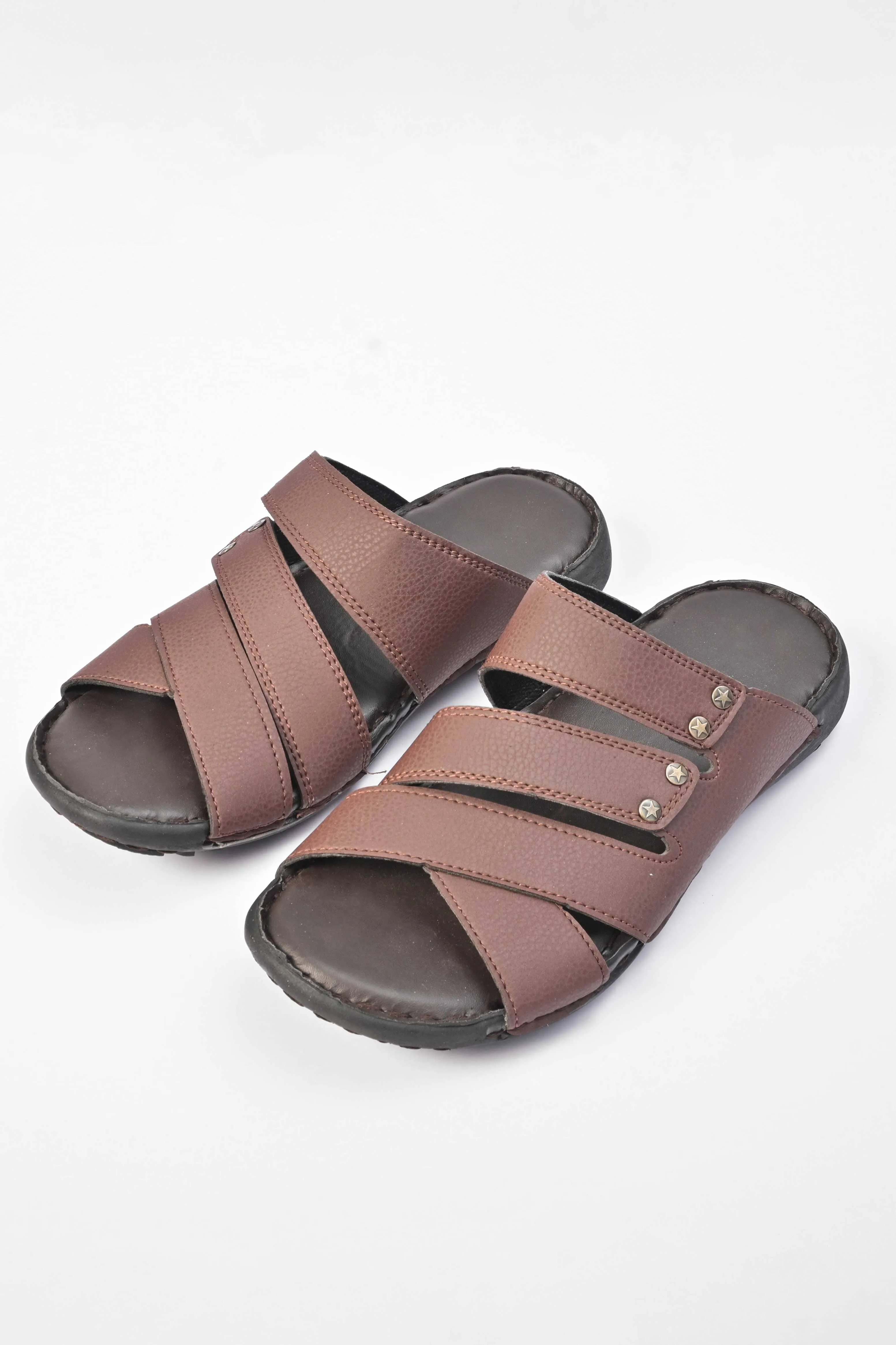 Men's Strap Style Padded Sole PU Leather Chappal