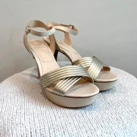 Metallic Platform Heels