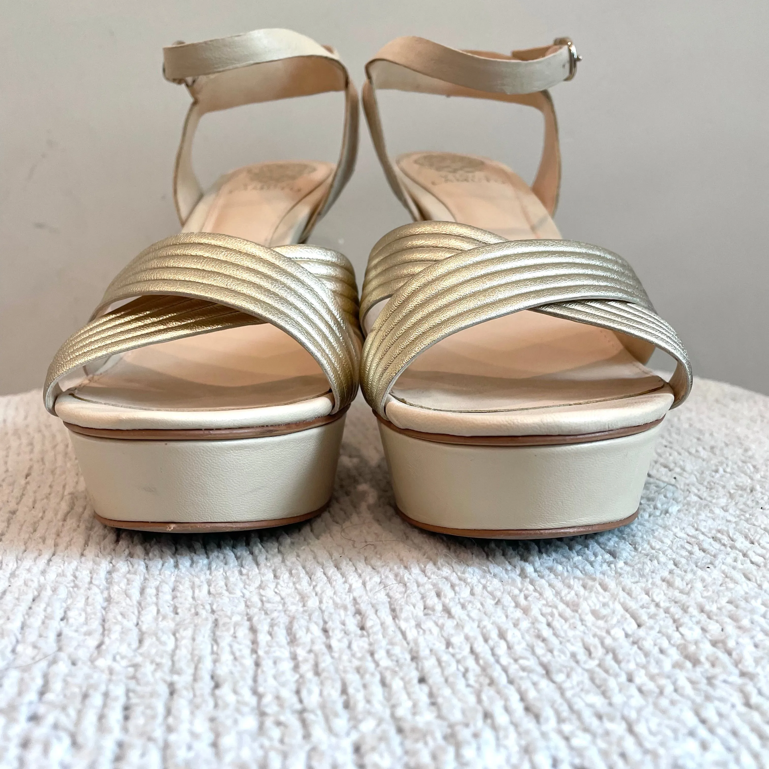 Metallic Platform Heels