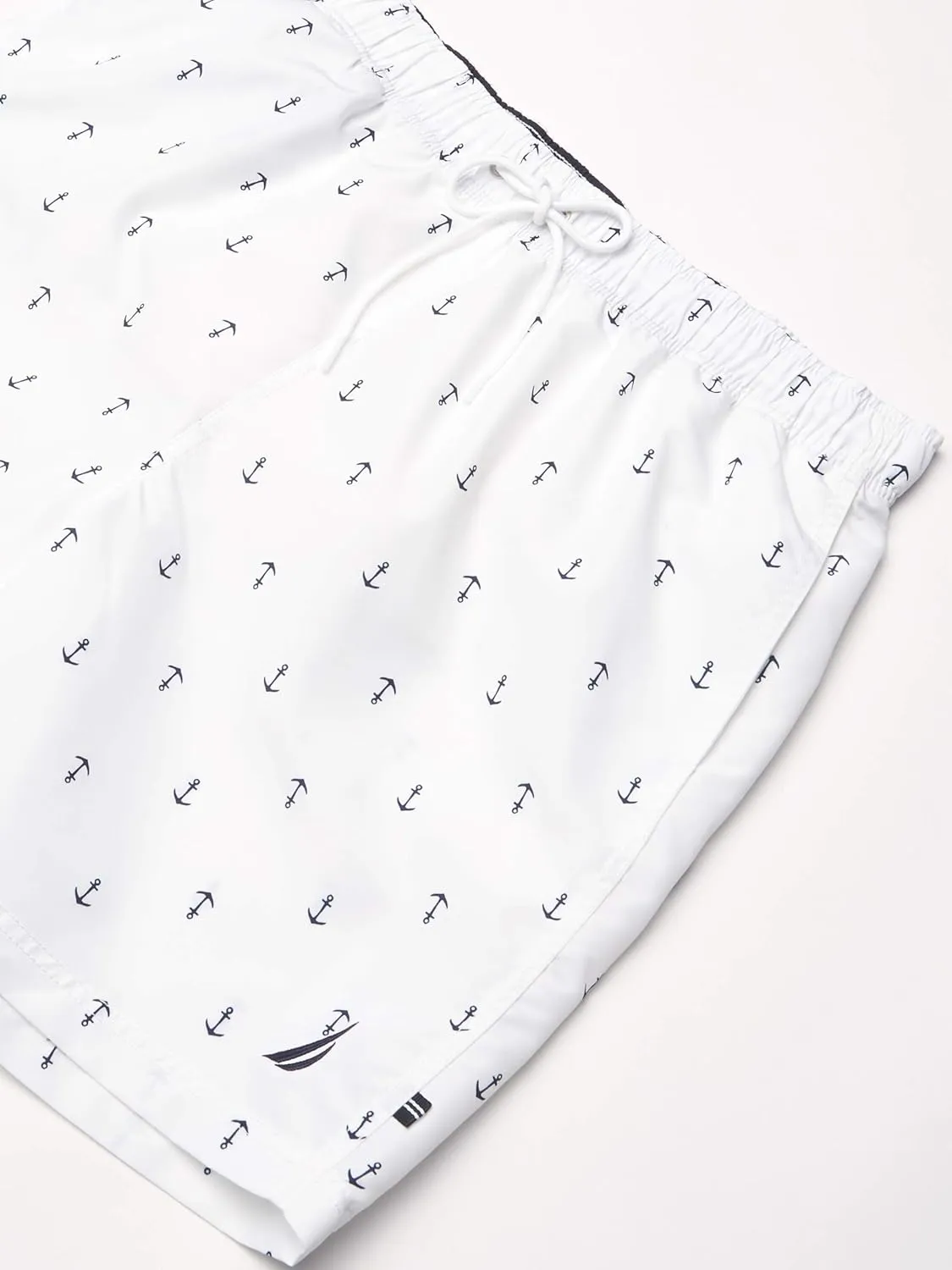 Nautica Men's Standard Quick Dry All Over Classic Anchor Print Swim Trunk