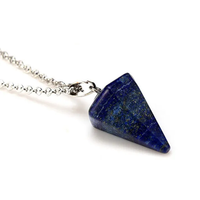 New Natural stone Quartz stone pendant Chain necklace Women Statement Fashion Jewelry  Free shipping