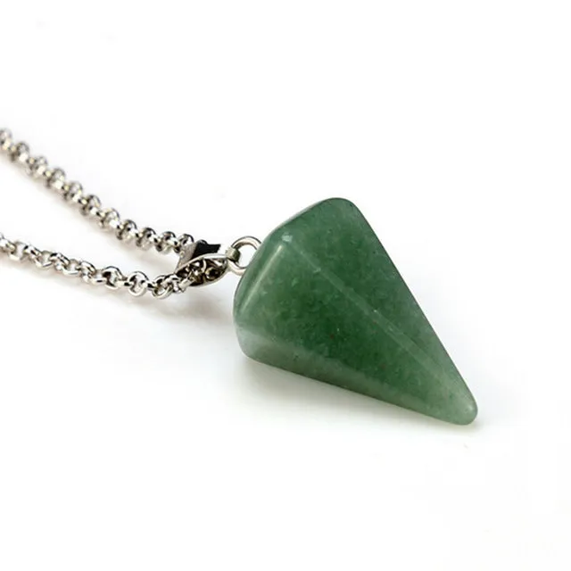 New Natural stone Quartz stone pendant Chain necklace Women Statement Fashion Jewelry  Free shipping