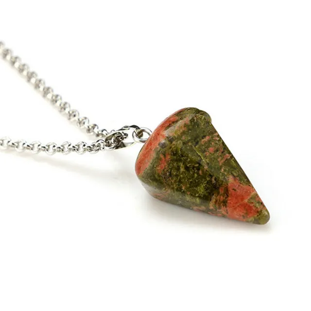 New Natural stone Quartz stone pendant Chain necklace Women Statement Fashion Jewelry  Free shipping