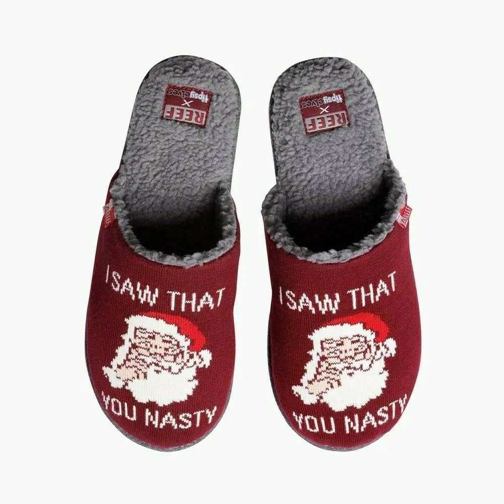 Reef Mens Tipsy Elves Slippers You Nasty