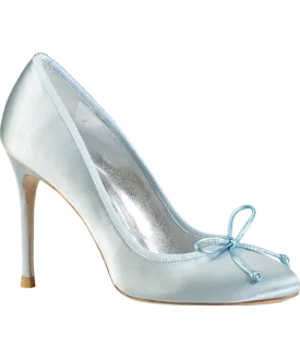 Sophia Webster Blue Bow Ballet Pump Heels UK 4 EU 37 👠
